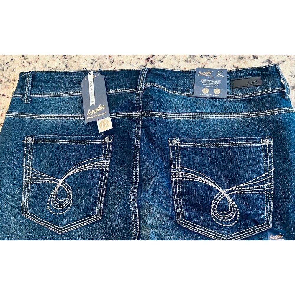 Angels Forever Young Women's Size Curvy Skinny Jeans - Picture 4 of 7
